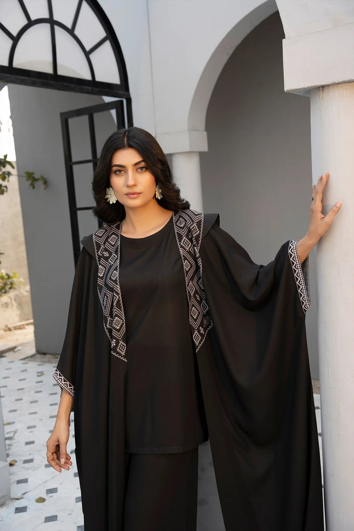 Black Shadow Georgette Printed Stitched 2 PC - Rabiya Hassan
