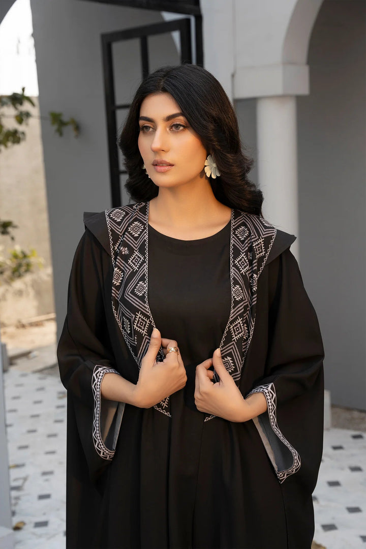 Black Shadow Georgette Printed Stitched 2 PC - Rabiya Hassan