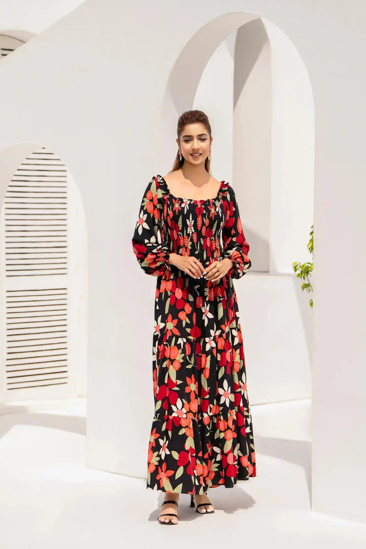 Blossa Arabic Lawn Printed Stitched 1PC - Rabiya Hassan