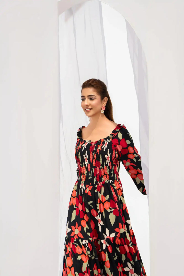 Blossa Arabic Lawn Printed Stitched 1PC - Rabiya Hassan