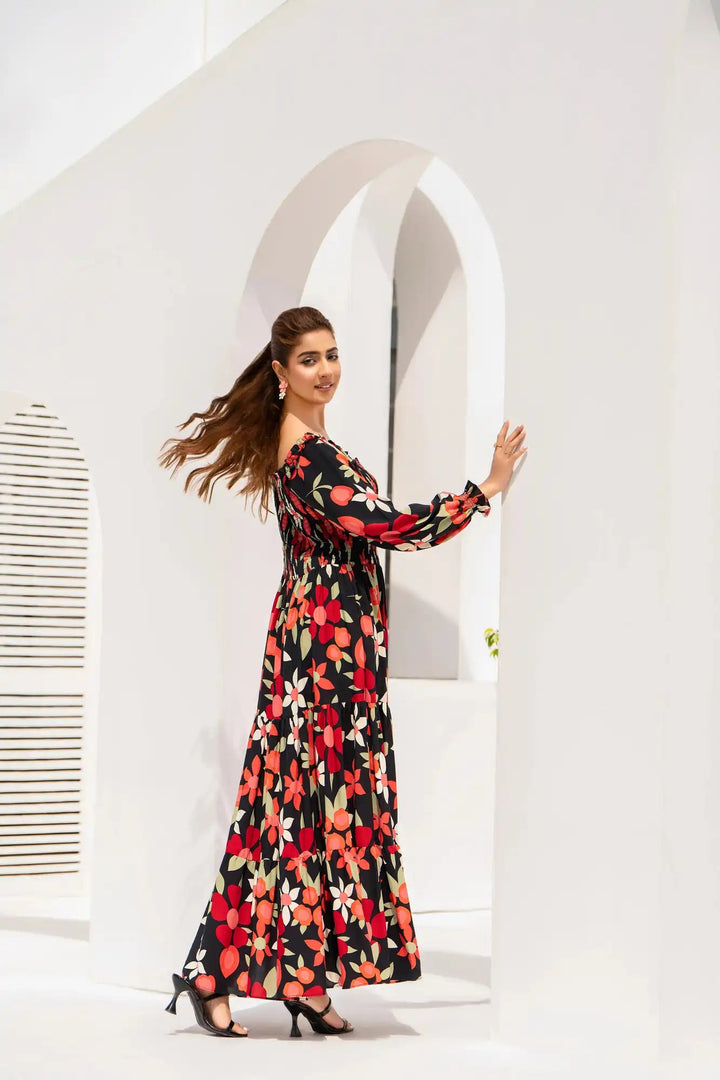 Blossa Arabic Lawn Printed Stitched 1PC - Rabiya Hassan