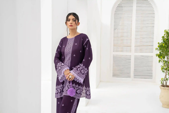 Faatin Cotton Silk Printed Stitched 2PC - Rabiya Hassan
