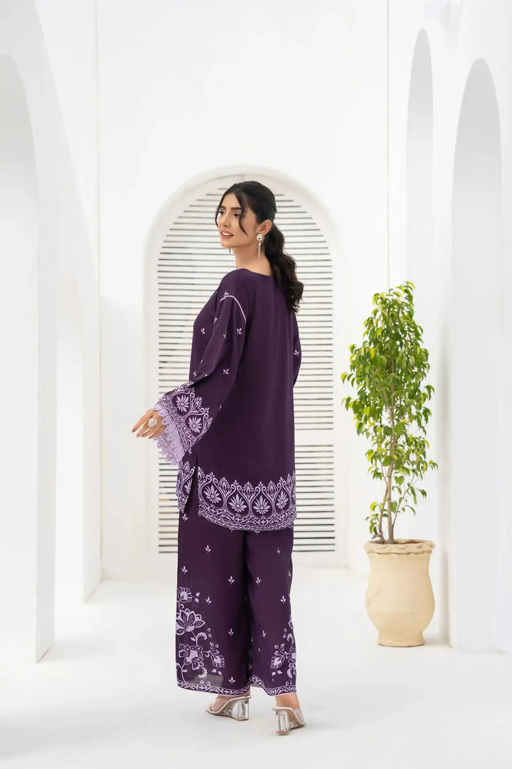 Faatin Cotton Silk Printed Stitched 2PC - Rabiya Hassan