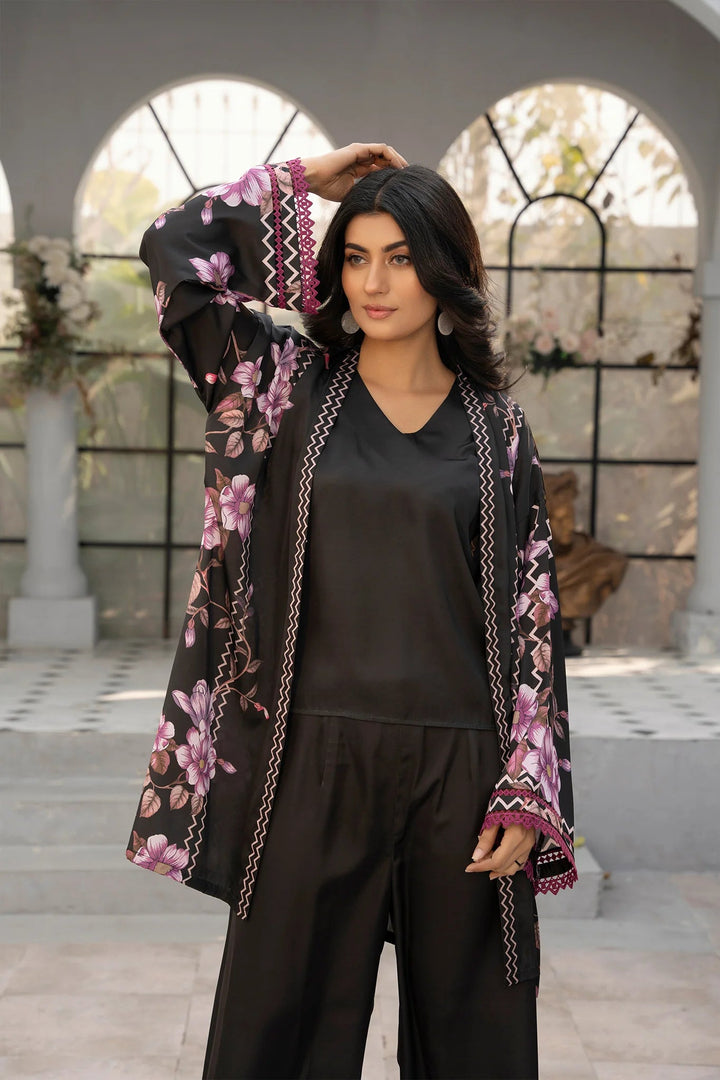 Floral Eclipse Silk Printed Stitched 2 PC - Rabiya Hassan