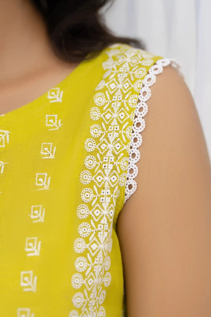 Izel Chikankari Lawn Embroidered Stitched 2PC - Rabiya Hassan