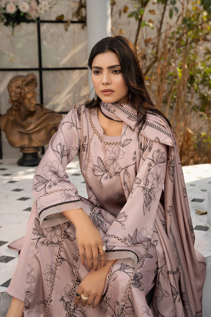 Mystic Floret Silk Printed Stitched 3 PC - Rabiya Hassan