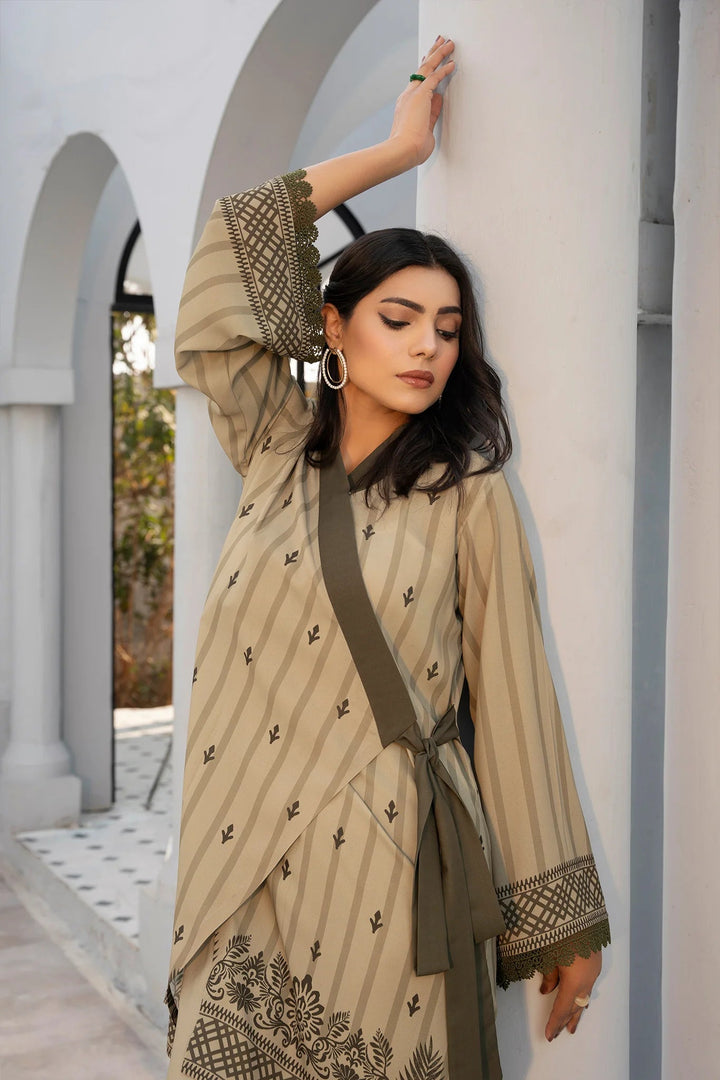 Olive Grace Georgette Printed Stitched 2 PC - Rabiya Hassan