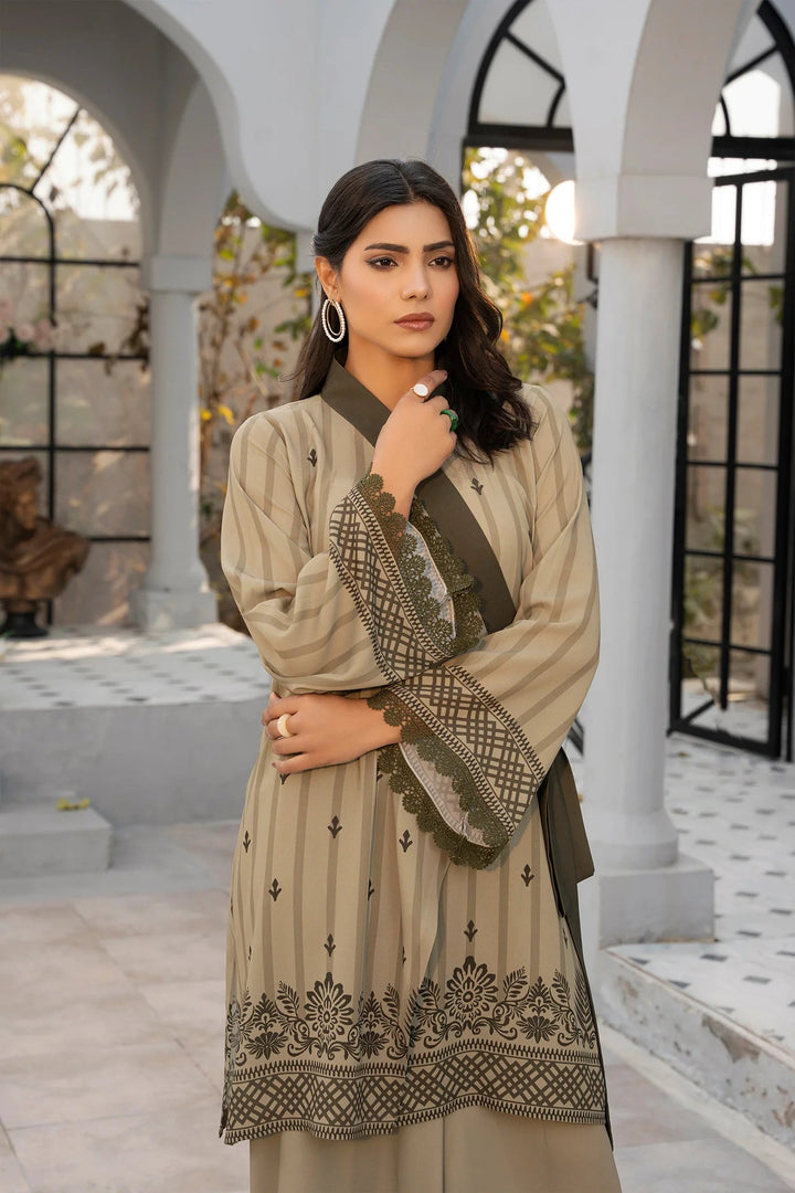 Olive Grace Georgette Printed Stitched 2 PC - Rabiya Hassan