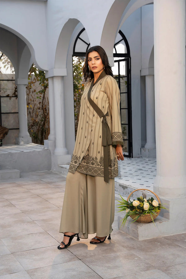 Olive Grace Georgette Printed Stitched 2 PC - Rabiya Hassan
