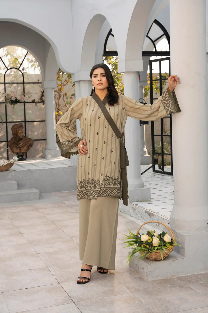 Olive Grace Georgette Printed Stitched 2 PC - Rabiya Hassan