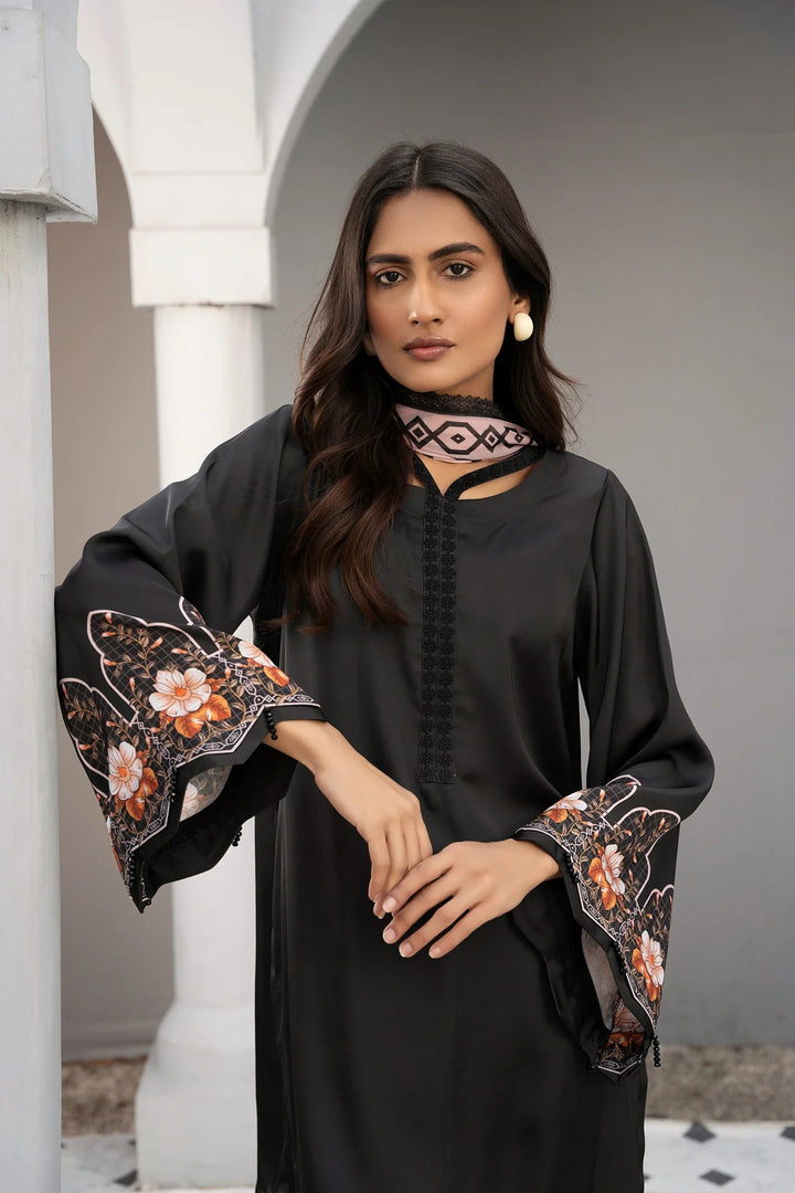 Soft Bloom Silk Printed Stitched 3 PC - Rabiya Hassan