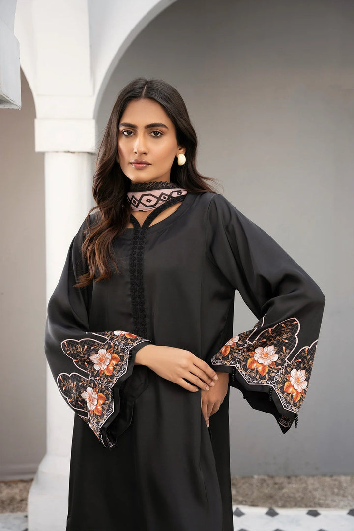 Soft Bloom Silk Printed Stitched 3 PC - Rabiya Hassan