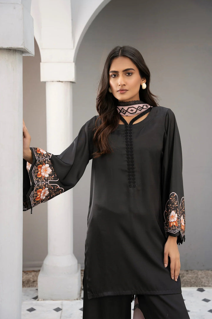 Soft Bloom Silk Printed Stitched 3 PC - Rabiya Hassan