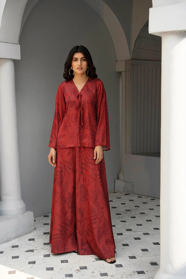 Tonal Whispers Silk Printed Stitched 2 PC - Rabiya Hassan