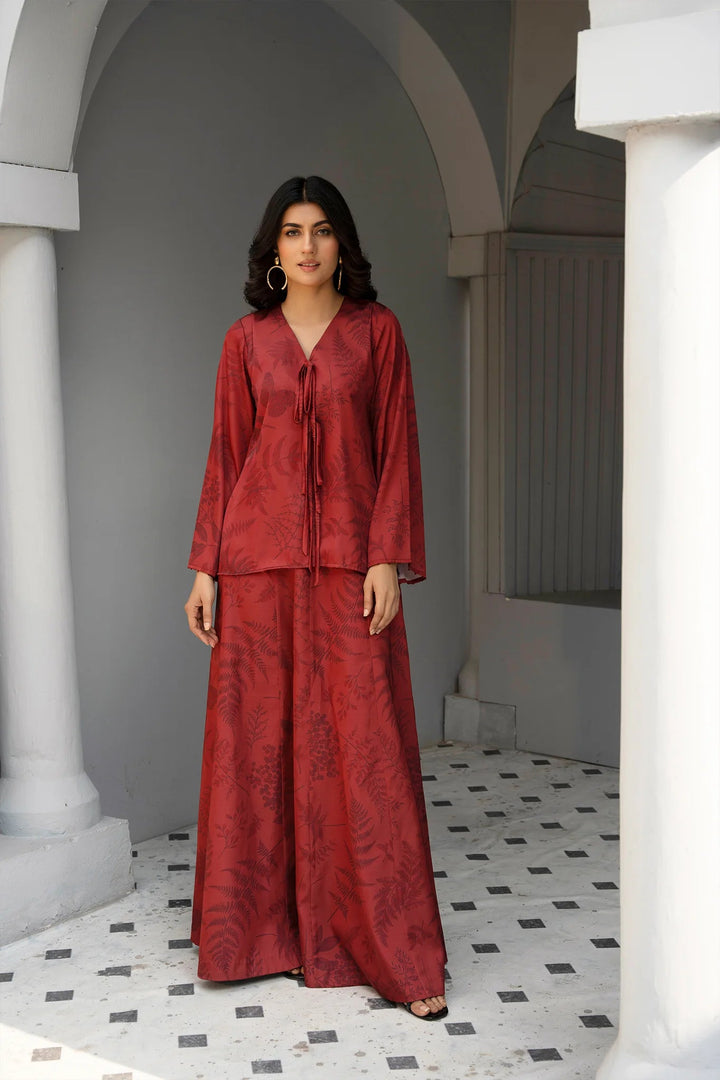 Tonal Whispers Silk Printed Stitched 2 PC - Rabiya Hassan
