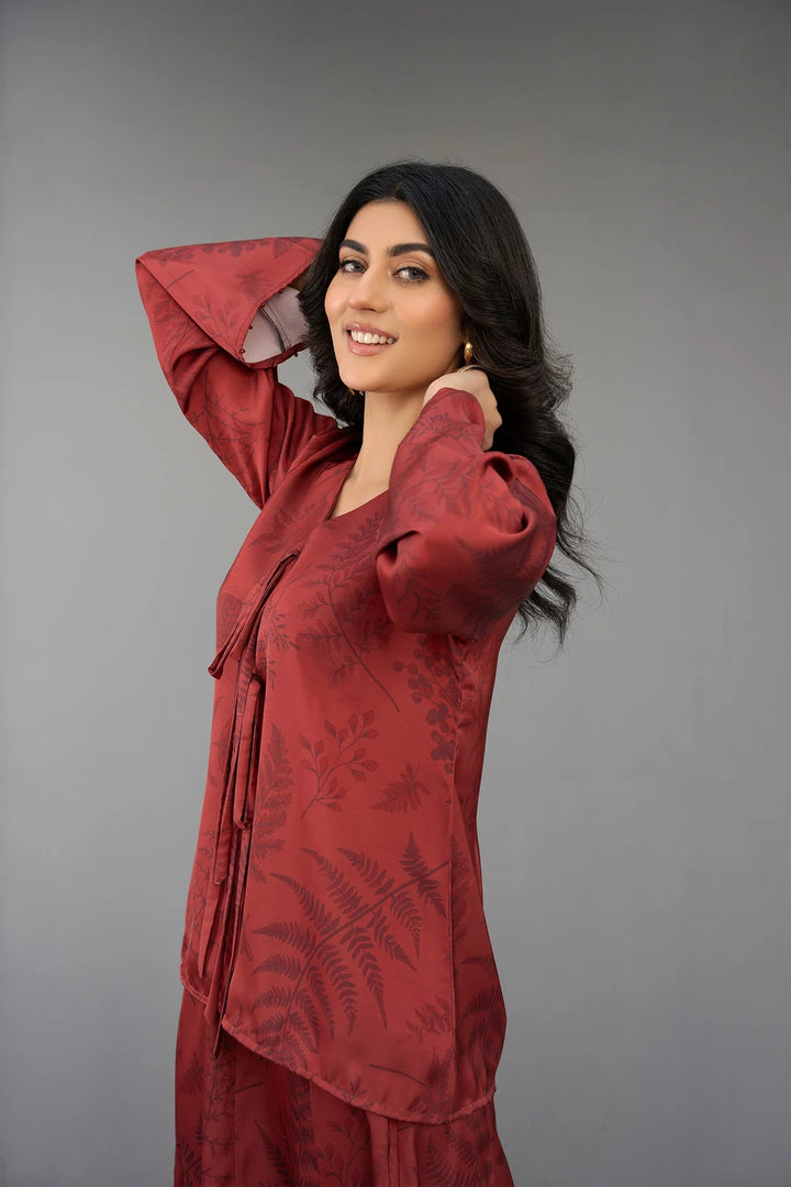 Tonal Whispers Silk Printed Stitched 2 PC - Rabiya Hassan