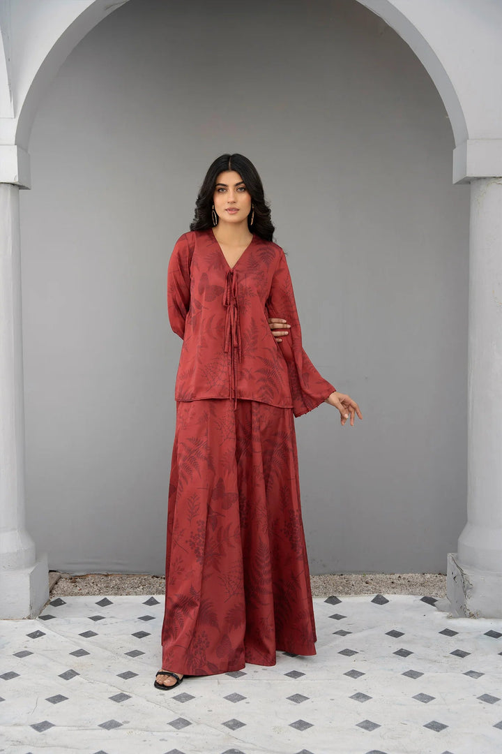 Tonal Whispers Silk Printed Stitched 2 PC - Rabiya Hassan