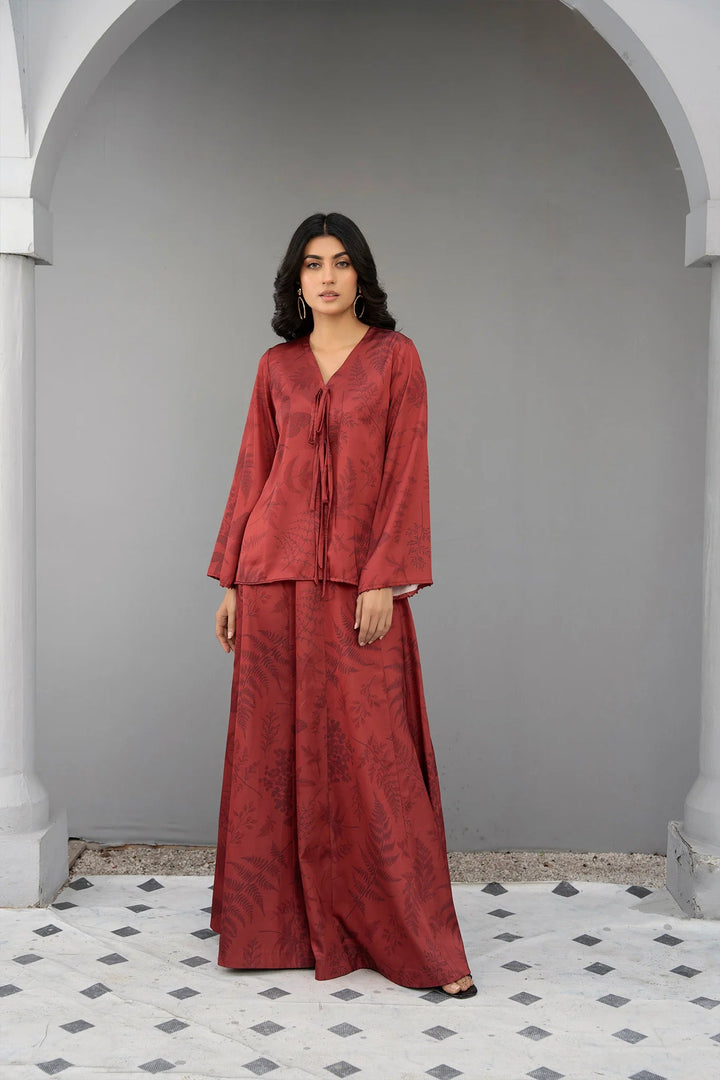 Tonal Whispers Silk Printed Stitched 2 PC - Rabiya Hassan