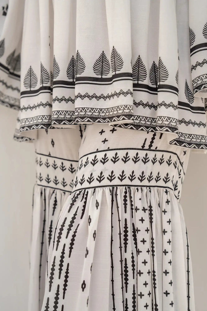Zavesa Cotton Silk Printed Stitched 2PC - Rabiya Hassan